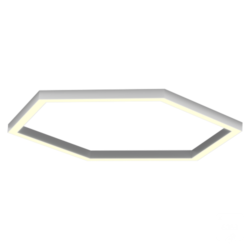 Светильник Шестигранник S50 (RAL9003/634*6mm/LT70 — 3K/80W) - фото 1
