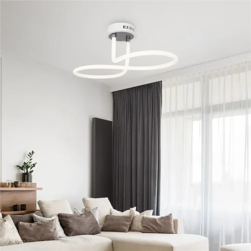 Потолочный светильник FR6059CL-L45W Нарядный / Fancy 32 Вт LED (Белый и Хром) FR6059CL-L45W - фото 9