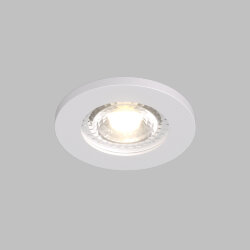 Встраиваемый светильник, IP 20, 50 Вт, GU10, белый, алюминий, Denkirs DK2030-WH