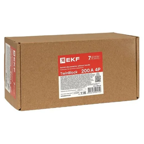 Рубильник 4п 200А без рукоятки управления TwinBlock EKF tb-s-200-4p - фото 8