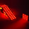 Светодиодный модуль 9 led 3030 MOD121 (12V, 5W, red, IP65) - фото I