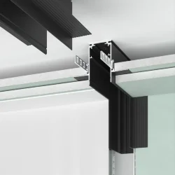 Slim Magnetic Коннектор угловой внутренний для встраиваемого шинопровода под ГКЛ 9,5мм черный 85213/00 85213/00 (067506)