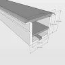 Cиликоновая оболочка встраиваемая T2020 S34 (20*20mm, pcb 12mm) - фото I