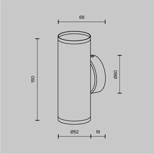 Настенный светильник (бра) FOCUS S GU10х2 10Вт IP 20 (Черный) - фото