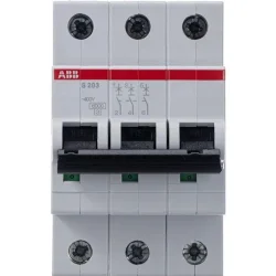 Выключатель автоматический модульный 3п C 25А 6кА S203 C25 ABB 2CDS253001R0254