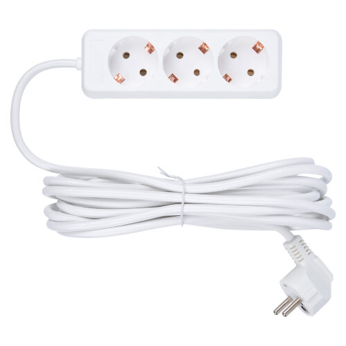 S-GCD3-5 Удлинитель Uniel серии Стандарт, с-з, 3 гн., шнур 5 м - фото 1