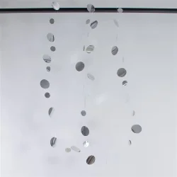 Гирлянда Нить с Пайетками 3м, Серебро