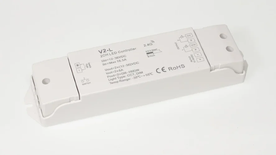 Контроллер V2-L IC31 CCT/DIM (12-36V, 2ch x 8A, 192/384/576W) - фото I