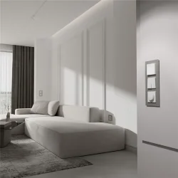 Рамка из стекла на 3 поста Senso дымчатый soft-touch W0033117