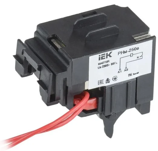Расцепитель независимый РНм-250е (РНм-35) 220В с электрон. расцеп. MASTER IEK SVA31D-RN-02 - фото