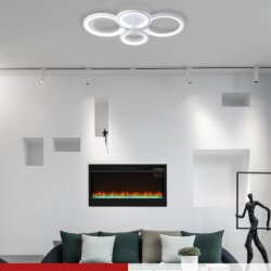 Светильник светодиодный ELEGANT BLISS-W 90Вт 230В 3000-6500K 610х400х130мм c пультом ДУ белый IN HOME