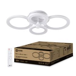 Светильник светодиодный ELEGANT BLISS-W 90Вт 230В 3000-6500K 610х400х130мм c пультом ДУ белый IN HOME