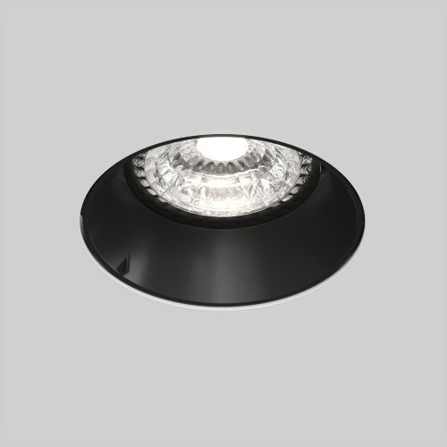 DK3055-BK Встраиваемый светильник, IP 20, 10 Вт, GU5.3, LED, черный, пластик.