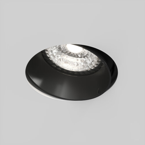 DK3055-BK Встраиваемый светильник, IP 20, 10 Вт, GU5.3, LED, черный, пластик. Фото 3