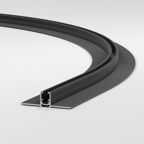 Mini Magnetic Шинопровод под ГКЛ 12,5мм черный O900 - Фото 2