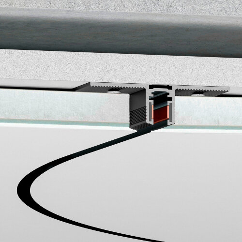 Mini Magnetic Шинопровод под ГКЛ 12,5мм черный O900 - фото 1