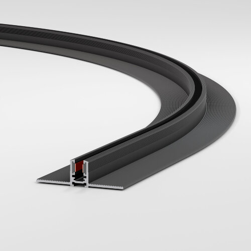 Mini Magnetic Шинопровод под ГКЛ 12,5мм черный O900 - Фото 2