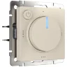 Терморегулятор электромеханический для теплого пола (айвори матовый) W1151162 - фото
