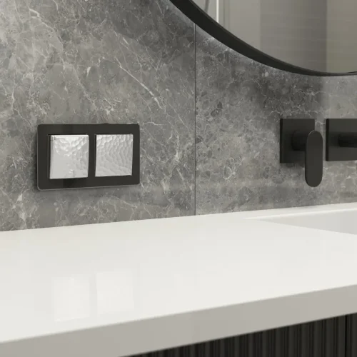 Клавиша для выключателя перекрестного (Hammaer серебряный) W1219006 - фото 3