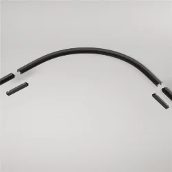 Коннектор радиусный R300 Basity, черный (Черный) TRA172CL-R300-11B
