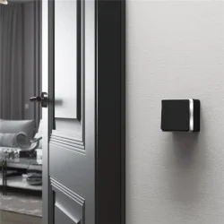 Выключатель одноклавишный Gallant черный/хром W5010035