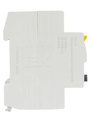 Выключатель дифференциального тока (УЗО) 2п 25А 100мА тип AC ВД1-63 KARAT IEK MDV10-2-025-100 - фото 5