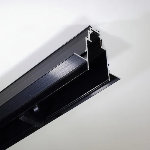 Трек для магнитных светильников 2м R35 MX4 (встраиваемый, черный) - фото I