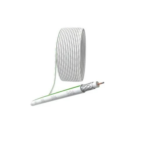 Кабель коаксиальный SAT 703 B.CCS/оплетка Al 75проц. PVC Simple 75Ом бел. (м) Эра Б0044608 - фото