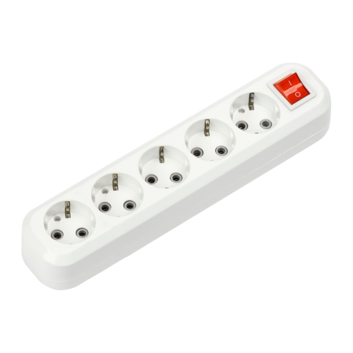 Колодка УЗВ-5-GRAND пятиместная с выключателем и заземлением 5250 IN HOME - Фото