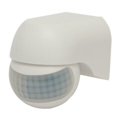 USN-R20 2000W-180R WHITE Датчик движения ИК, 12м, 10сек, 7мин., IP44, Белый, TM Uniel