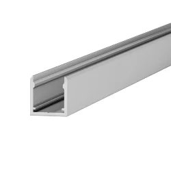 Профиль для гибкого неона 17x12 мм (алюминий, 1м) (Серебро)