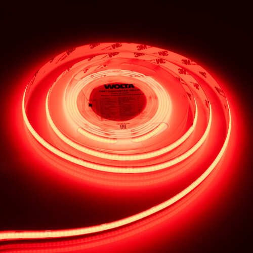 Светодиодная лента WOLTA WLSCOB-14W/RGB/24H840-01 COB 14Вт RGB 24B IP20 600лм/м 840led/м 10мм - фото 2.