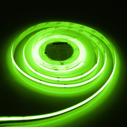 Светодиодная лента WOLTA WLSCOB-14W/RGB/24H840-01 COB 14Вт RGB 24B IP20 600лм/м 840led/м 10мм - фото 3.