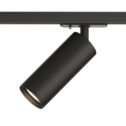 Трековый светильник IP 20, 15 Вт, GU10, черный, алюминий, Denkirs DK6202-BK