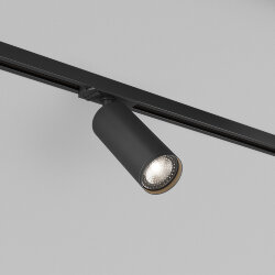 Трековый светильник IP 20, 15 Вт, GU10, черный, алюминий, Denkirs DK6202-BK