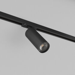 Трековый светильник IP 20, 15 Вт, GU10, черный, алюминий, Denkirs DK6202-BK
