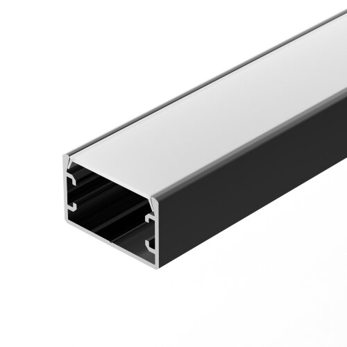 Профиль PLS-LOCK-H16-SMT-2000 ANOD BLACK (Arlight, Алюминий) 033295 - фото