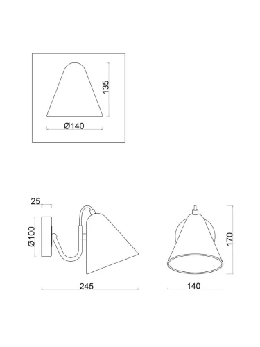 Настенный светильник (бра) Freya FR8001WL-01WG (Белый с Золотом) - фото 8