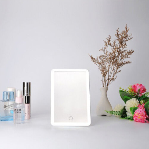 TLD-591 White-LED-80Lm-6000K-Dimmer Настольный светильник зеркало, 4W, Встроенный аккумулятор 3.7V-600mAh, Сенсорный выключатель, Диммер, Белый - фото 3