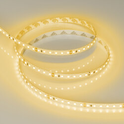 Светодиодная лента RT-A120-8mm 24V Yellow (9.6 W/m, IP20, 2835, 5m) (Arlight, Открытый)