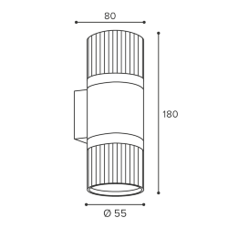 Светильник WOLTA WSL-GU10/W19WG-2 под лампу GU10 Белый / золотой DUO