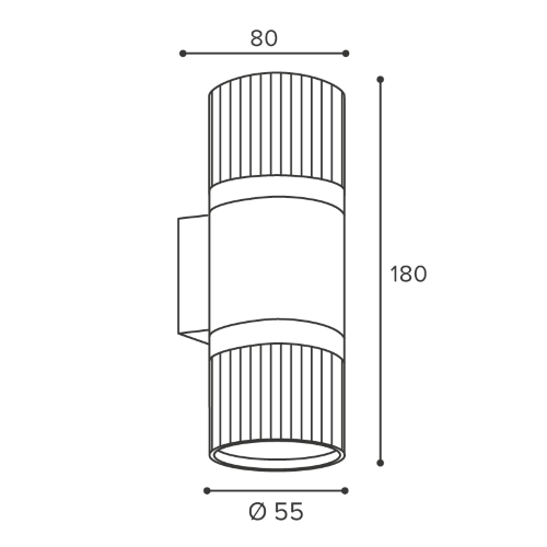 Светильник WOLTA WSL-GU10/W19WG-2 под лампу GU10 Белый / золотой DUO - фото 3.