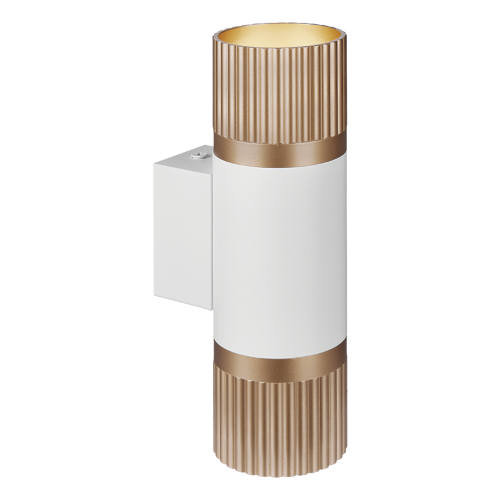 Светильник WOLTA WSL-GU10/W19WG-2 под лампу GU10 Белый / золотой DUO - фото 4.