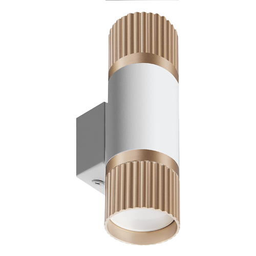 Светильник WOLTA WSL-GU10/W19WG-2 под лампу GU10 Белый / золотой DUO - фото 5.