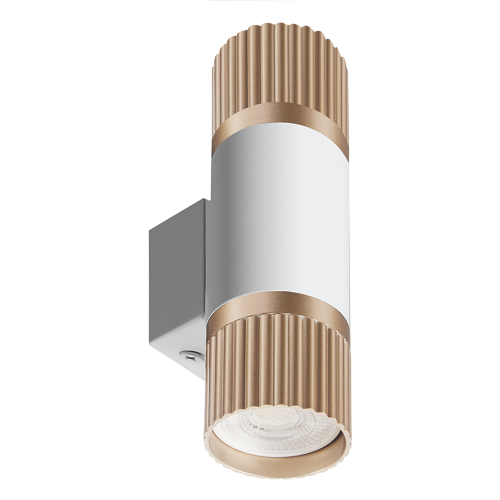 Светильник WOLTA WSL-GU10/W19WG-2 под лампу GU10 Белый / золотой DUO - фото 7.