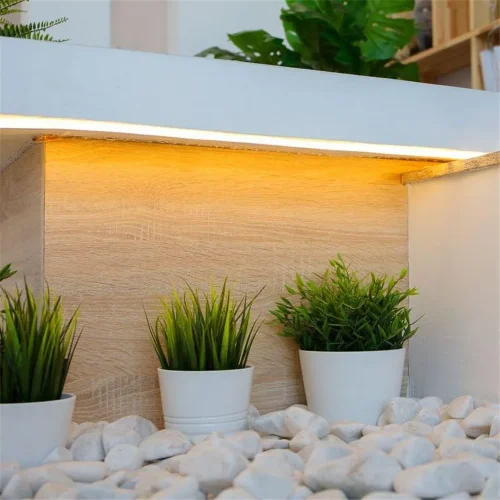 Шнур светодиодный гибкий неон LED SMD 8х16мм 120LED/м односторонний тепл. бел. 5м Neon-Night 131-006 - фото 3