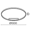 Потолочный светильник Рим / Rim 3000К 61Вт (Черный) MOD058CL-L65B3K - фото 2