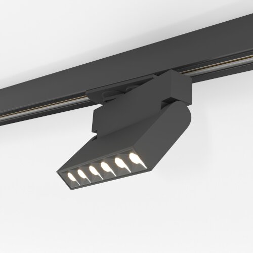 Трековый светодиодный светильник для однофазного шинопровода Garda черный 10&nbsp;Вт 4200K - Фото 2