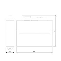 Трековый светодиодный светильник для однофазного шинопровода Garda черный 10 Вт 4200K 85017/01 (057439)