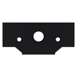 UFC-Q122 C20 BLACK SET2 Заглушка торцевая для профиля типа A20 под натяженые потолки, в составе набора из 2 штук